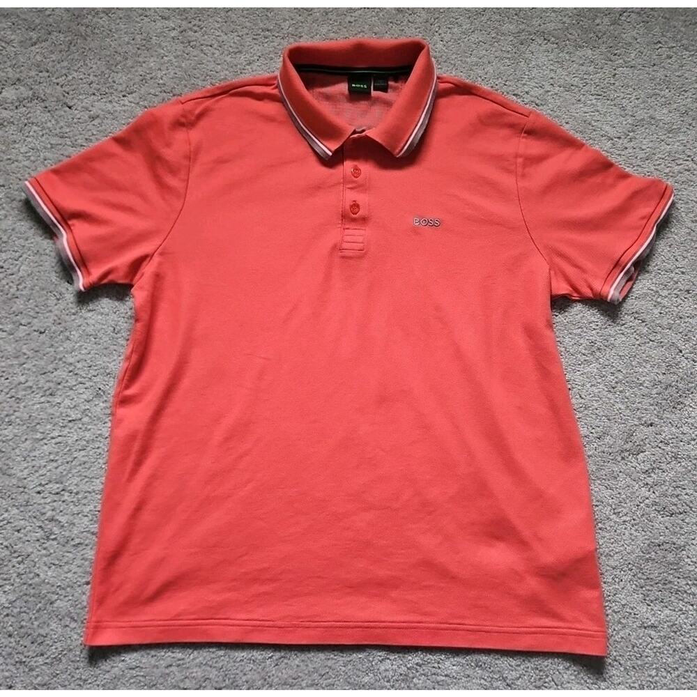 Hugo Boss Polo Shirt Mens Size XXL Regular Fit Short Sleeve Cotton